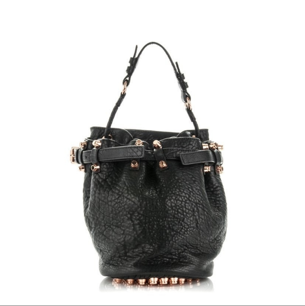 Alexander Wang Diego Bucket Bag Rose Gold Like New